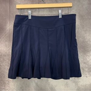Athleta‎ Skirt Womens 6 Flare Navy Blue polyester